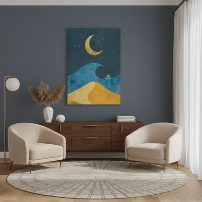 Minimalist Night Sky - Canvas