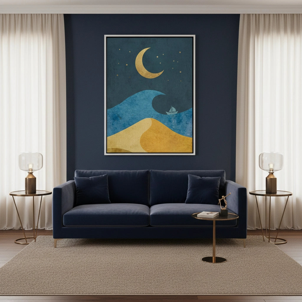 Minimalist Night Sky - Canvas