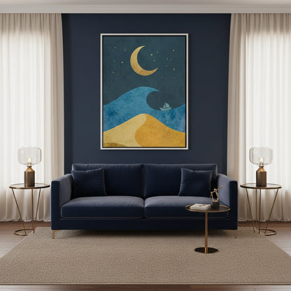 Minimalist Night Sky - Canvas