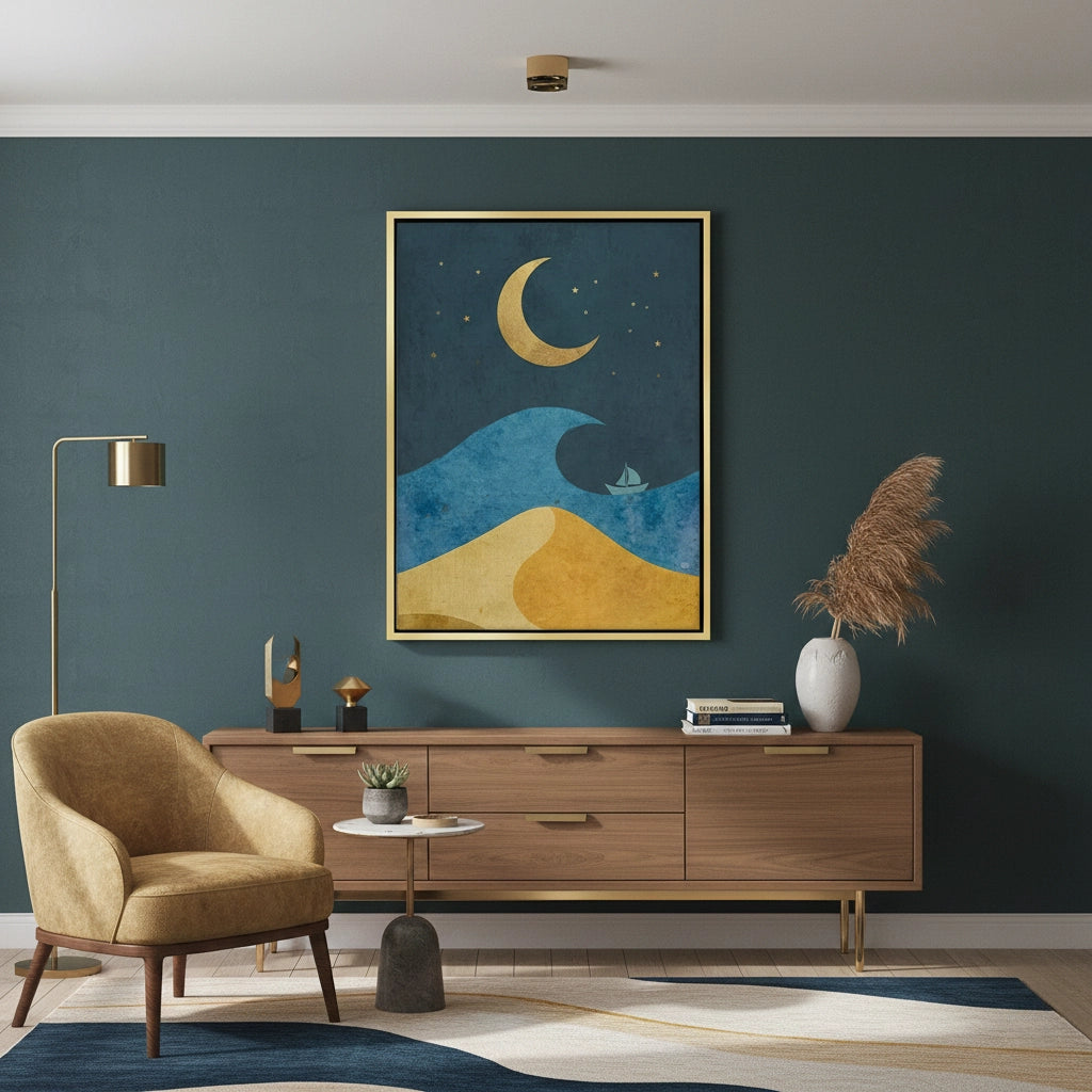 Minimalist Night Sky - Canvas