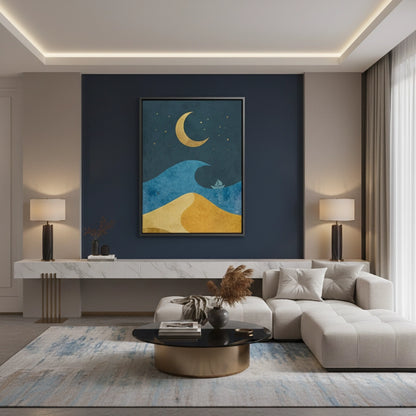 Minimalist Night Sky - Canvas
