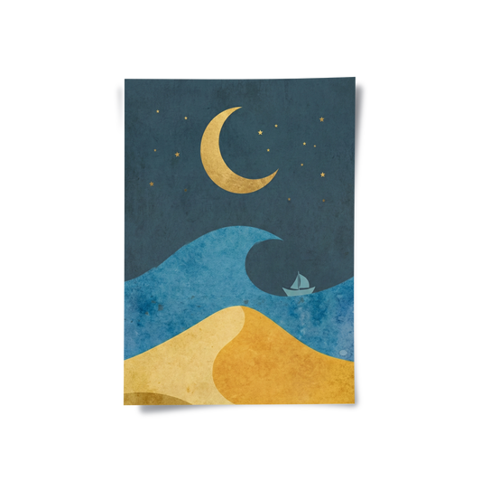 Minimalist Night Sky - Poster