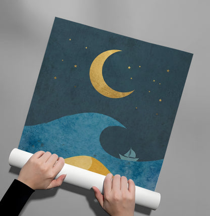 Minimalist Night Sky - Poster