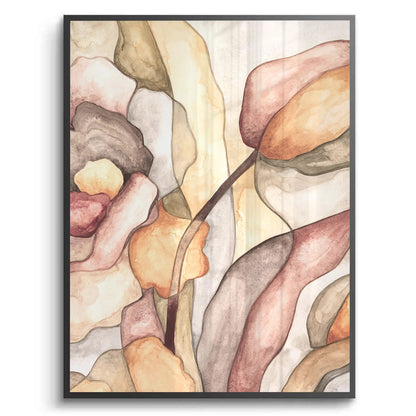 Minimalist Organic Fluid Shapes Abstract - Fine Art