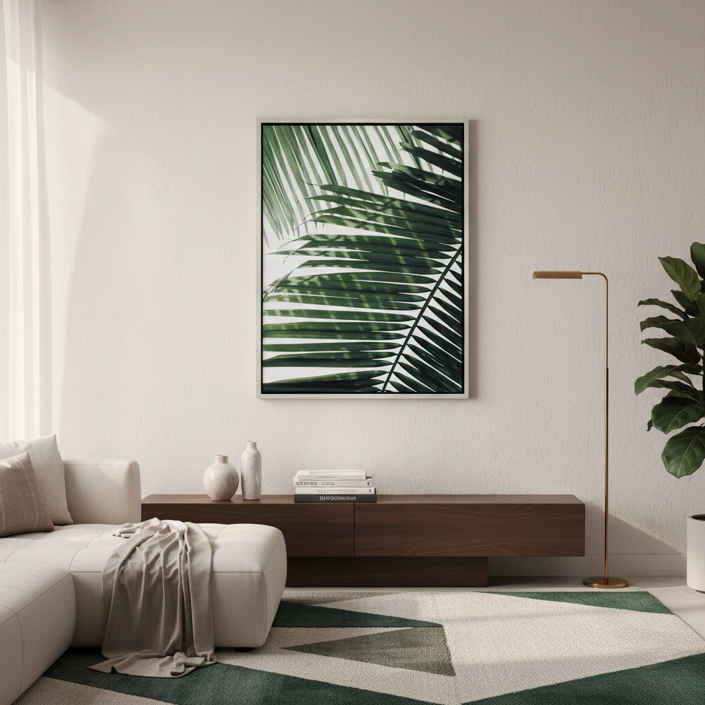 2Minimalist Palm Frond - Canvas