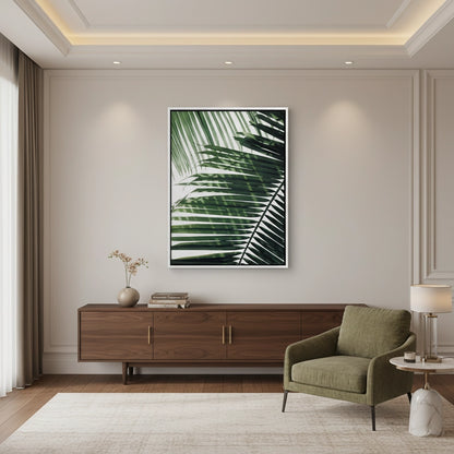 Minimalist Palm Frond - Canvas