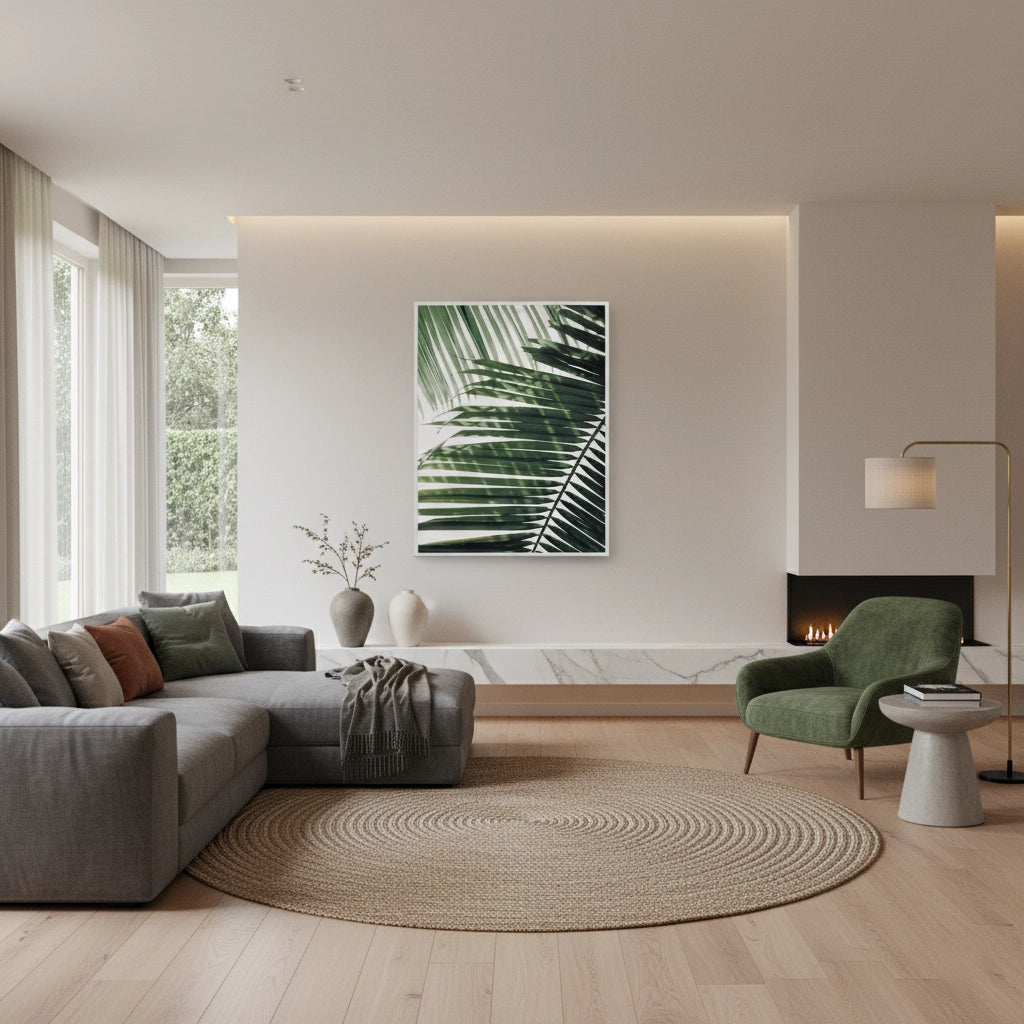 Minimalist Palm Frond - Fine Art - Jasmineart.ae