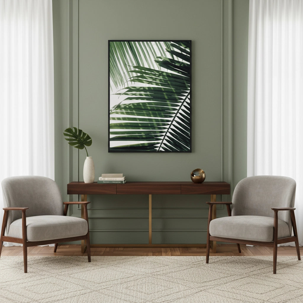 2Minimalist Palm Frond - Fine Art