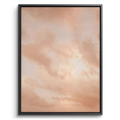 Minimalist Pastel Peach Cloud - Canvas