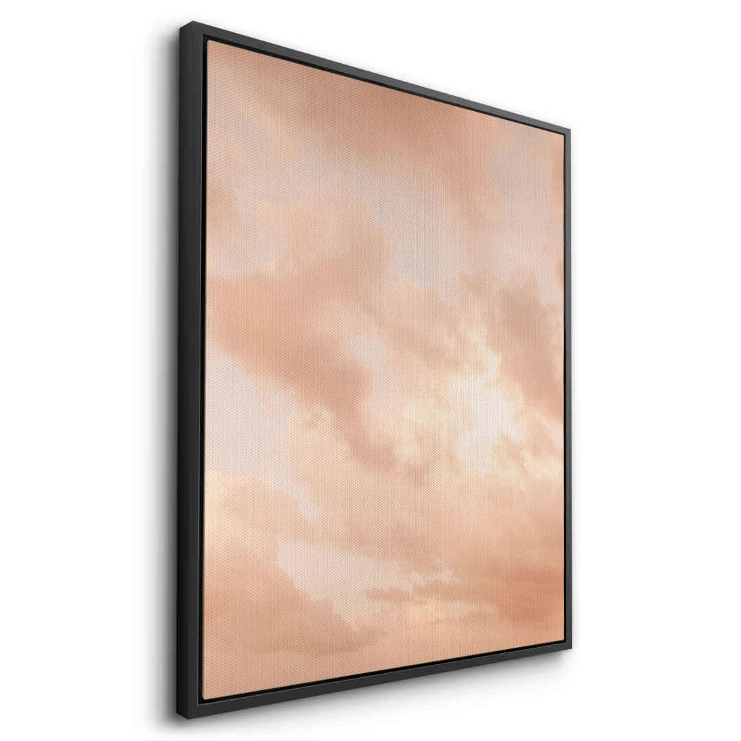 2Minimalist Pastel Peach Cloud - Canvas