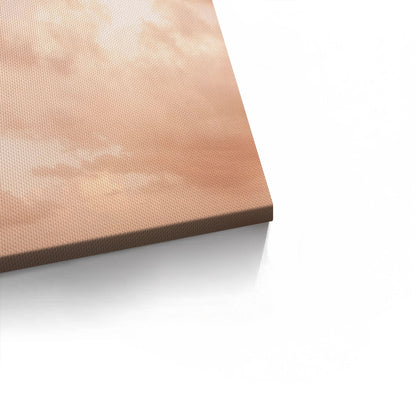 Minimalist Pastel Peach Cloud - Canvas