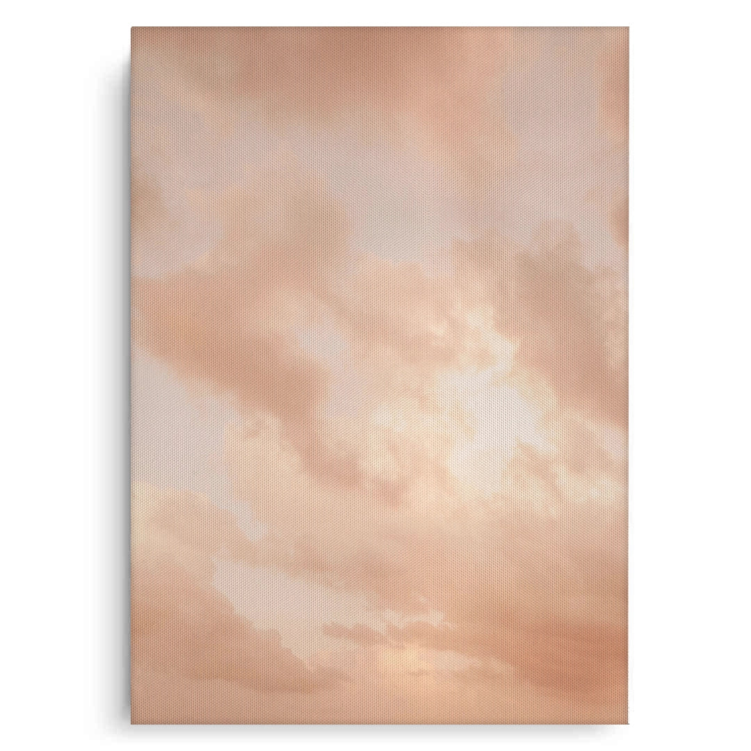 2Minimalist Pastel Peach Cloud - Canvas
