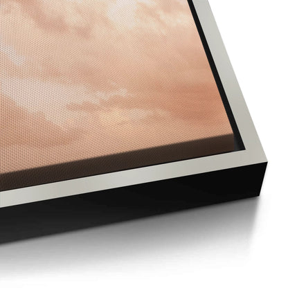 Minimalist Pastel Peach Cloud - Canvas