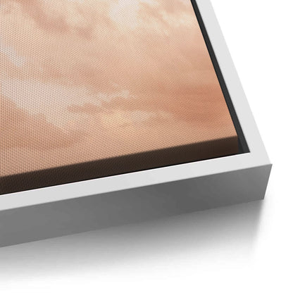 Minimalist Pastel Peach Cloud - Canvas