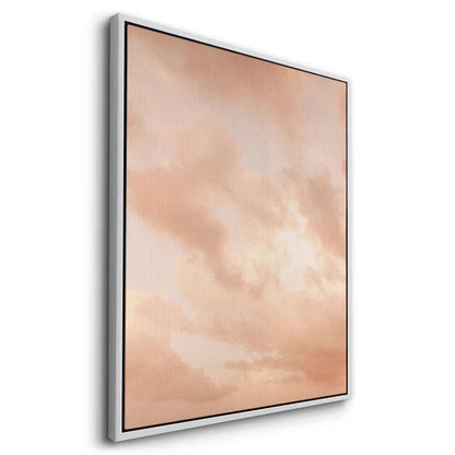 Minimalist Pastel Peach Cloud - Canvas