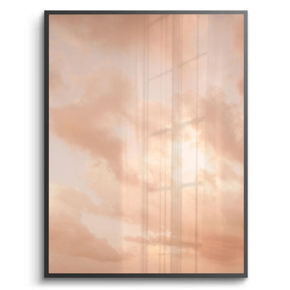 Minimalist Pastel Peach Cloud - Fine Art