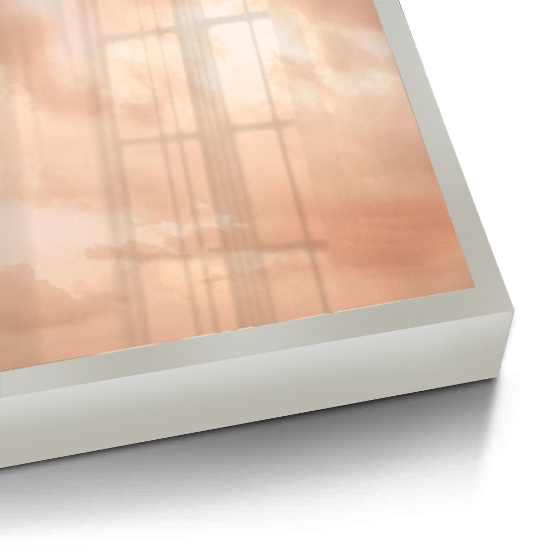 2Minimalist Pastel Peach Cloud - Fine Art