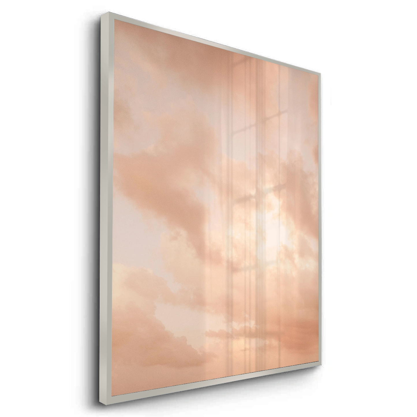 2Minimalist Pastel Peach Cloud - Fine Art