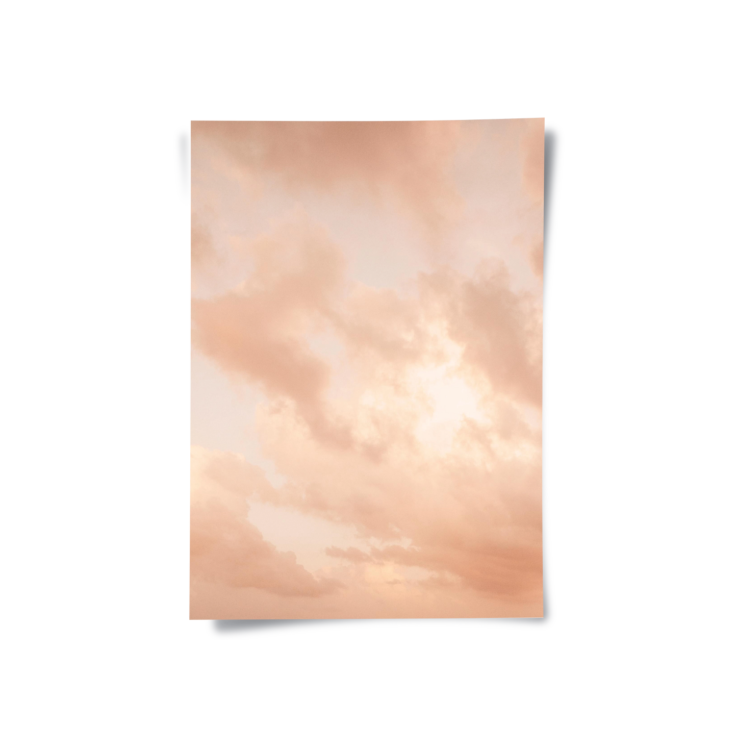 2Minimalist Pastel Peach Cloud - Poster