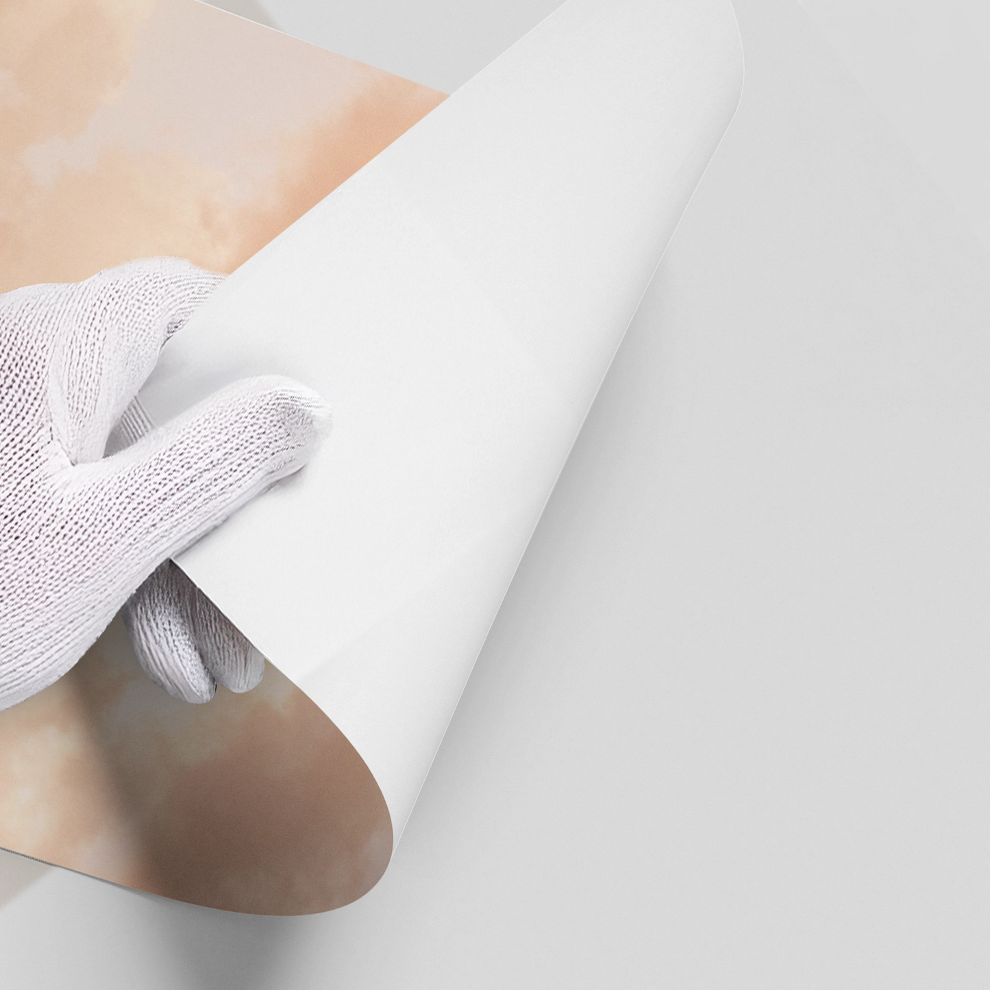 2Minimalist Pastel Peach Cloud - Poster