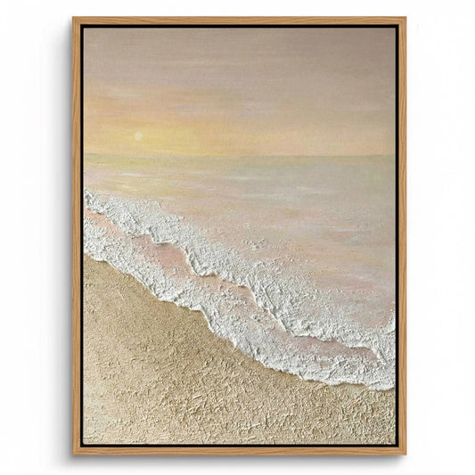Minimalist Peach Beach Painting #MPBE220