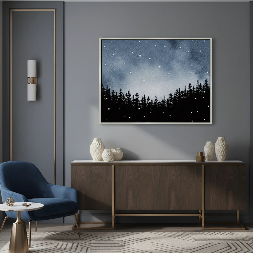 2Minimalist Pine Forest - Canvas