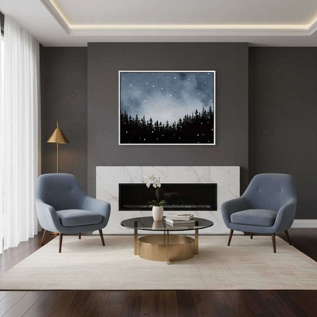 2Minimalist Pine Forest - Canvas