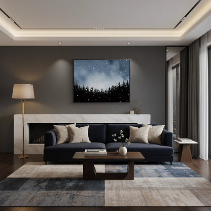 Minimalist Pine Forest - Canvas