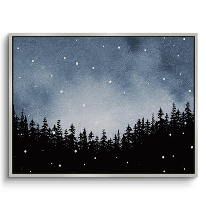 Minimalist Pine Forest - Canvas