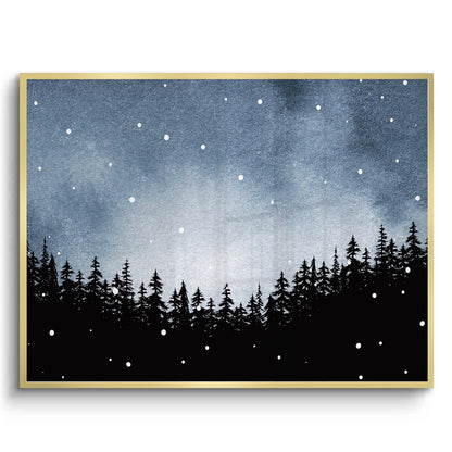 Minimalist Pine Forest - Fine Art