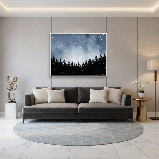 Minimalist Pine Forest - Fine Art