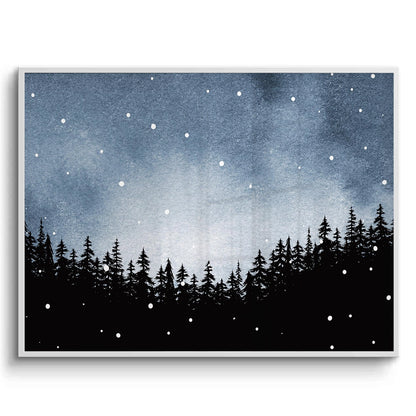 Minimalist Pine Forest - Fine Art