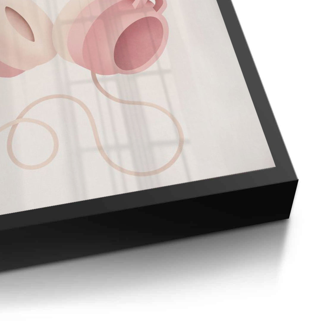 2Minimalist Pink Headphones - Fine Art