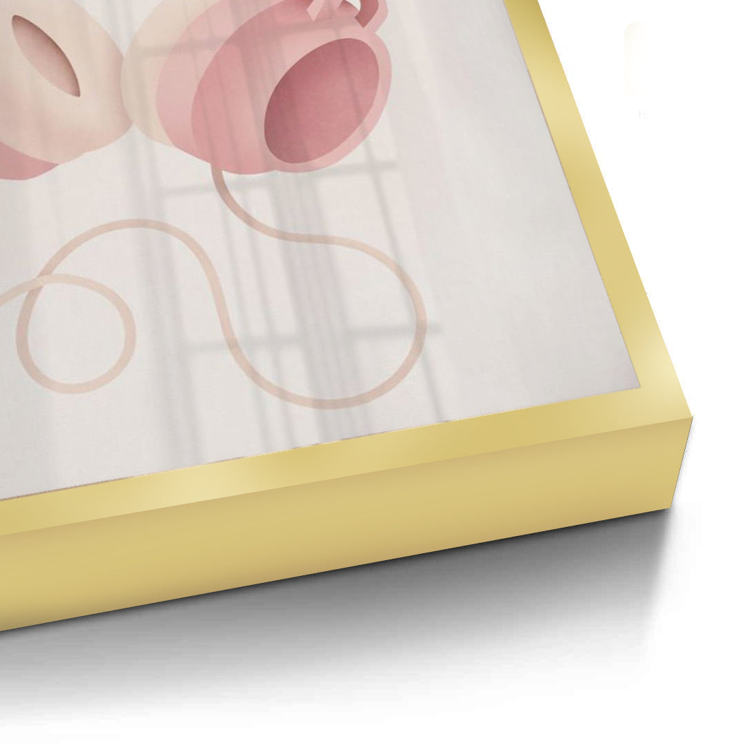 2Minimalist Pink Headphones - Fine Art