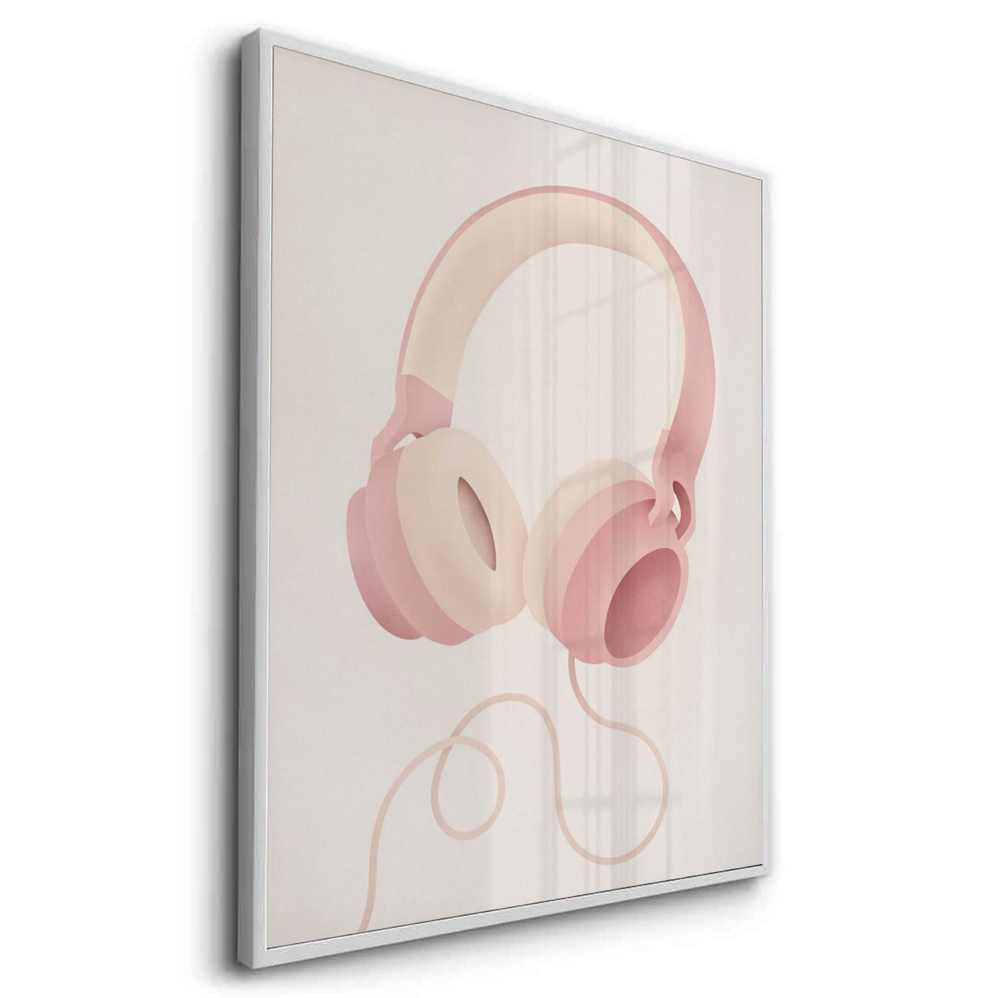 2Minimalist Pink Headphones - Fine Art