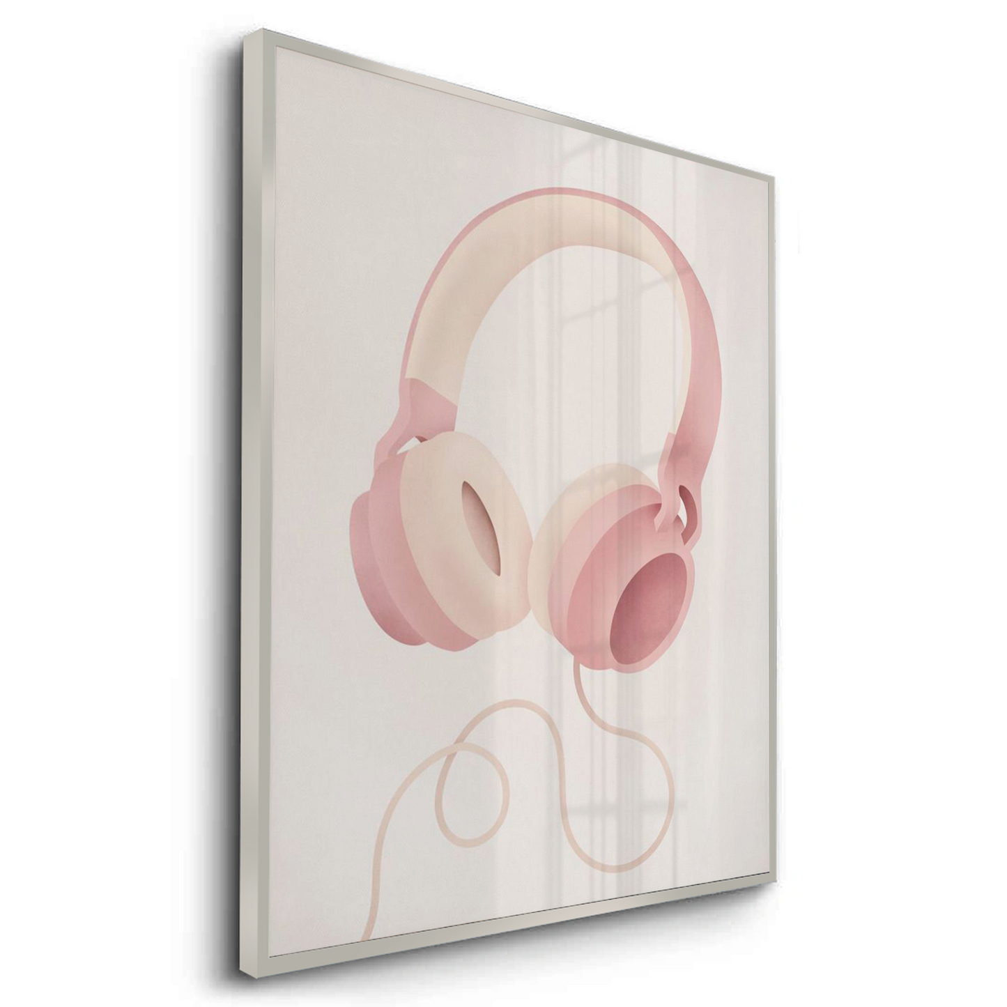 2Minimalist Pink Headphones - Fine Art