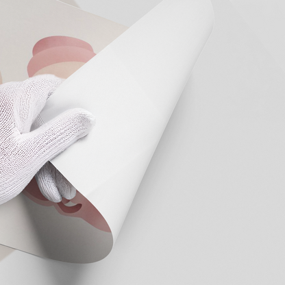 Minimalist Pink Headphones - Poster