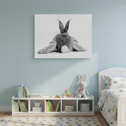 Minimalist Rabbit - Canvas