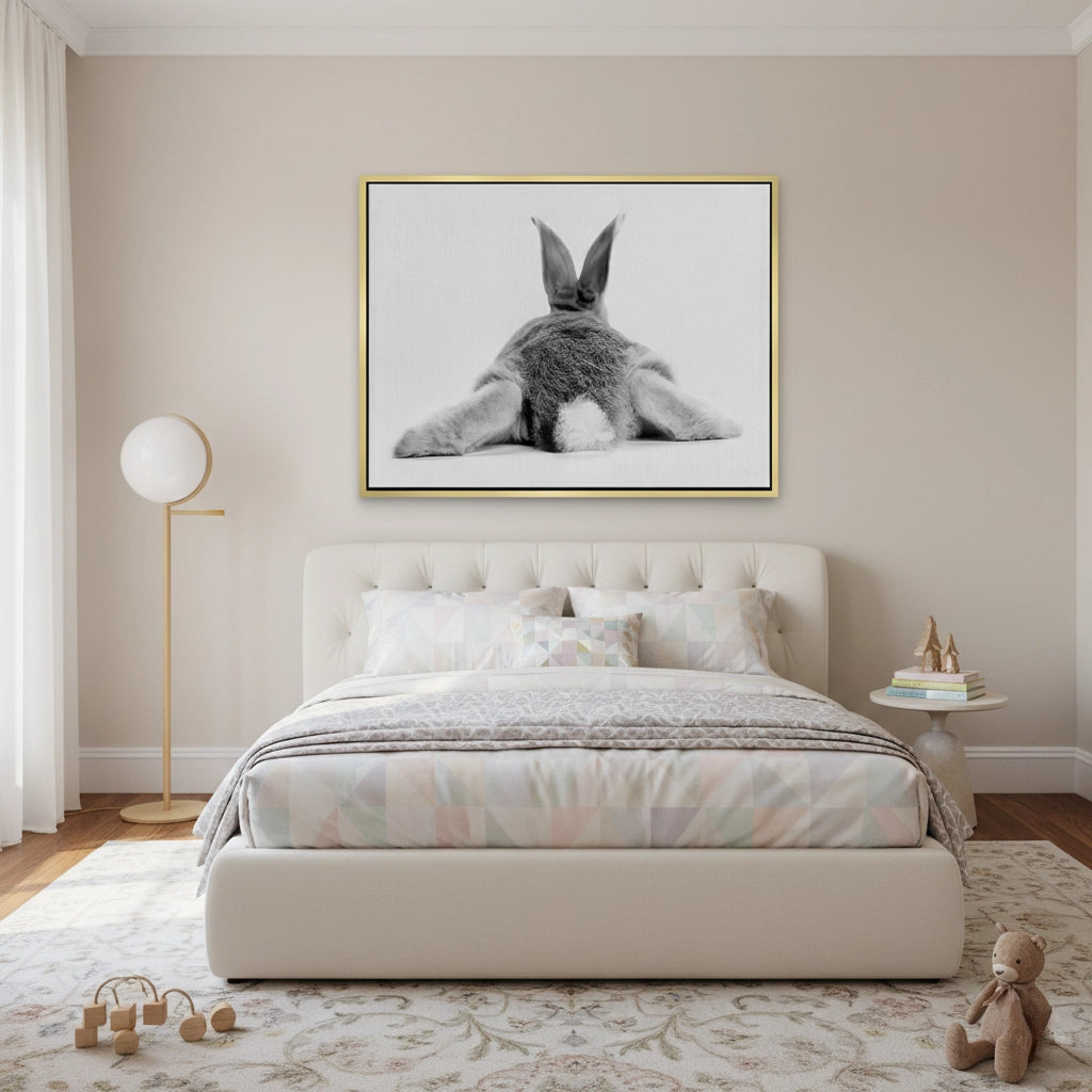 2Minimalist Rabbit - Canvas