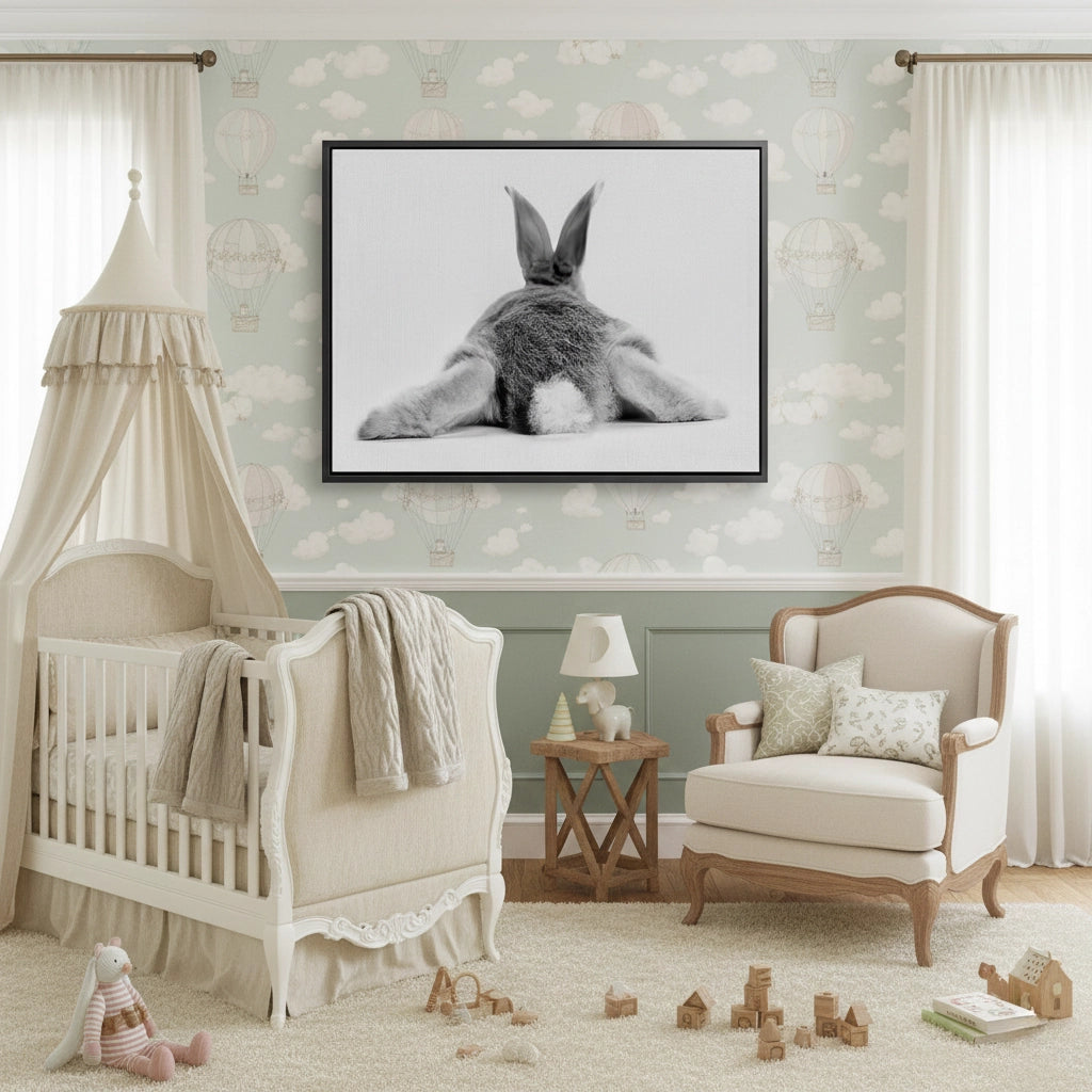 2Minimalist Rabbit - Canvas