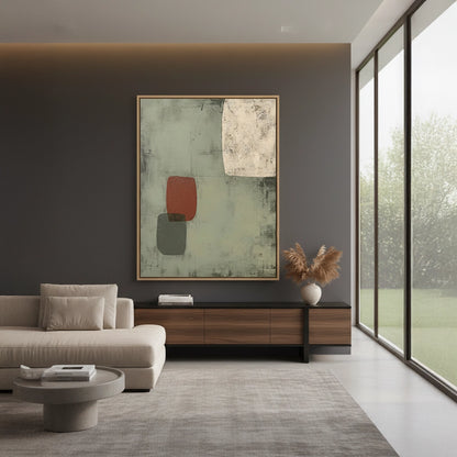 Minimalist Rust Abstract Painting #MRAB220