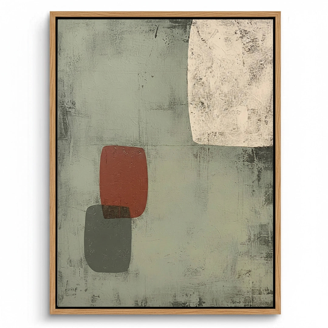 2Minimalist Rust Abstract Painting #MRAB220