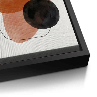 Minimalist Rust and Beige Organic - Canvas