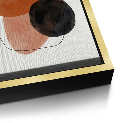 Minimalist Rust and Beige Organic - Canvas