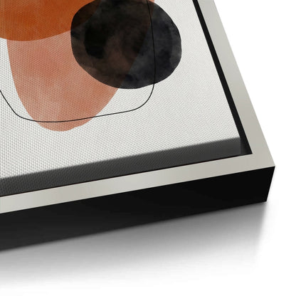 Minimalist Rust and Beige Organic - Canvas