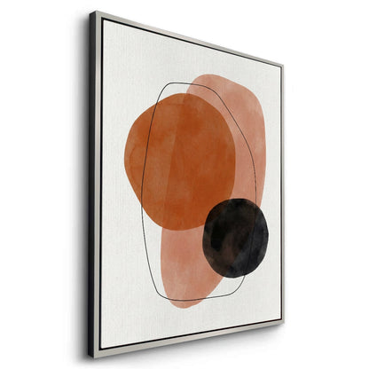 Minimalist Rust and Beige Organic - Canvas