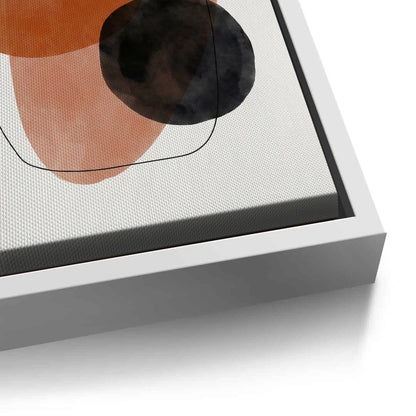 Minimalist Rust and Beige Organic - Canvas