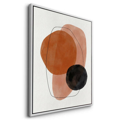 Minimalist Rust and Beige Organic - Canvas