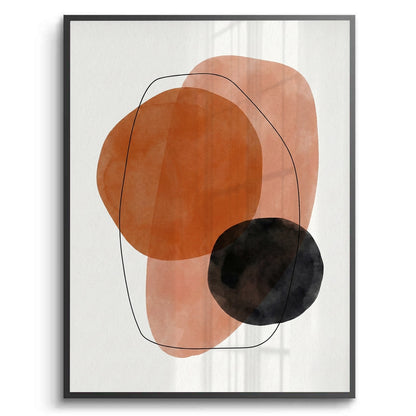 Minimalist Rust and Beige Organic - Fine Art