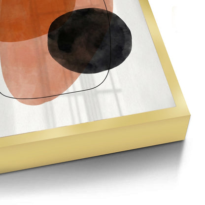 Minimalist Rust and Beige Organic - Fine Art